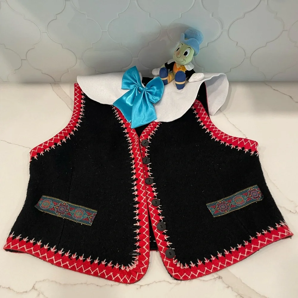 Disney Pinocchio Costume Outfit - Yellow, Red, Blue, Black - Picture 3 of 16
